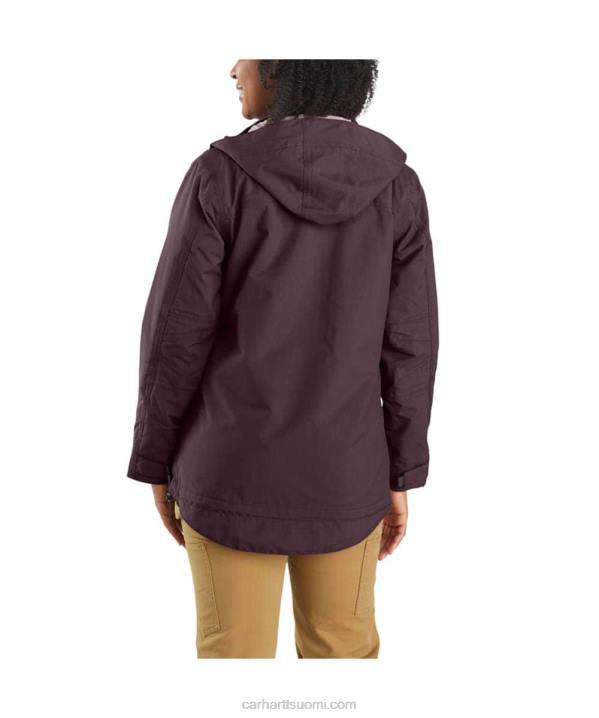 musta naiset Carhartt storm defender rennon istuvuuden raskaansarjan takki 4NNJ193