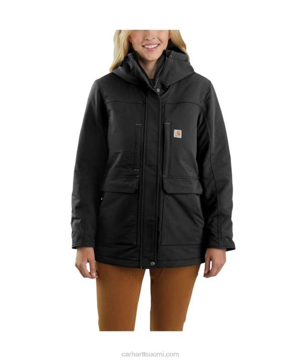 musta naiset Carhartt super dux rento istuvuus eristetty perinteinen takki 4NNJ194